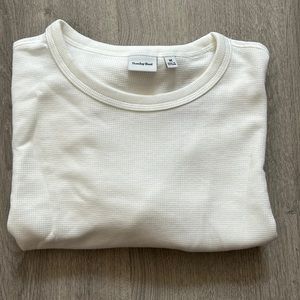 Sunday Best baby waffle shirt.